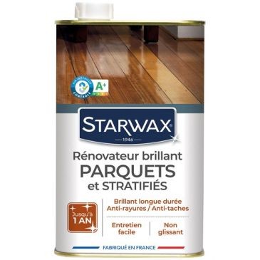 STARWAX Rénovateur longue durée parquets stratifiés brillant 1L