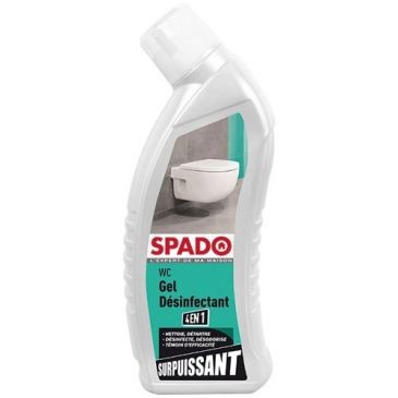 Spado Gel wc désinfectant surpuissant 750ml 4en1 spado