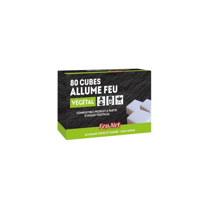 ACTIFEU Allume feu actifeu bois cire végétale 32cubes
