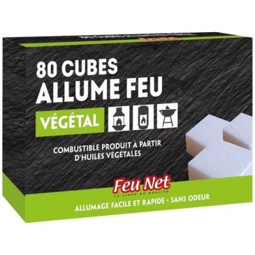ACTIFEU Allume feu actifeu bois cire végétale 32cubes