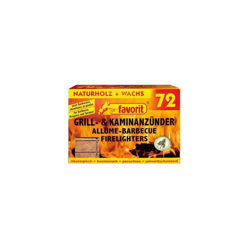 FAVORIT Allume feu bois compresse X72 1828