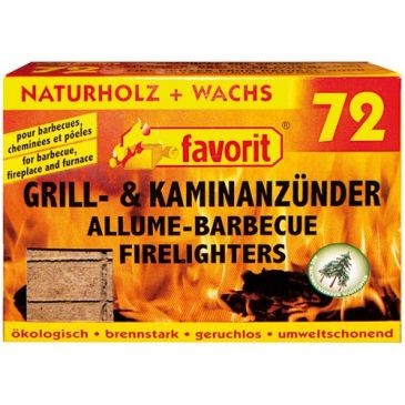 FAVORIT Allume feu bois compresse X72 1828