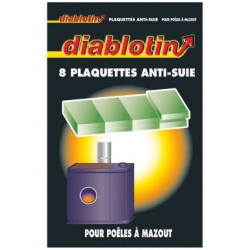 DIABLOTIN Plaquette anti-suie foyers et tuyaux boîte de 8