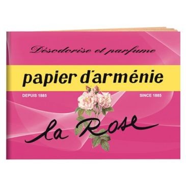 PAPIERS D'ARMENIE Papier d'Arménie le carnet la rose