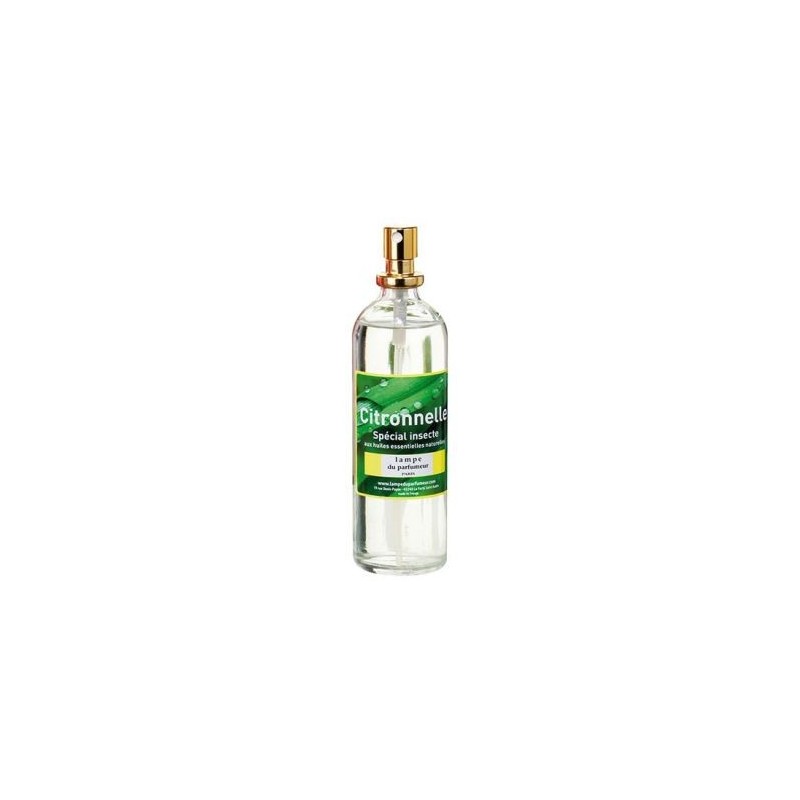 LAMPE DU PARFUMEUR Vaporisateur d'ambiance 100ml citronnelle spécial insectes