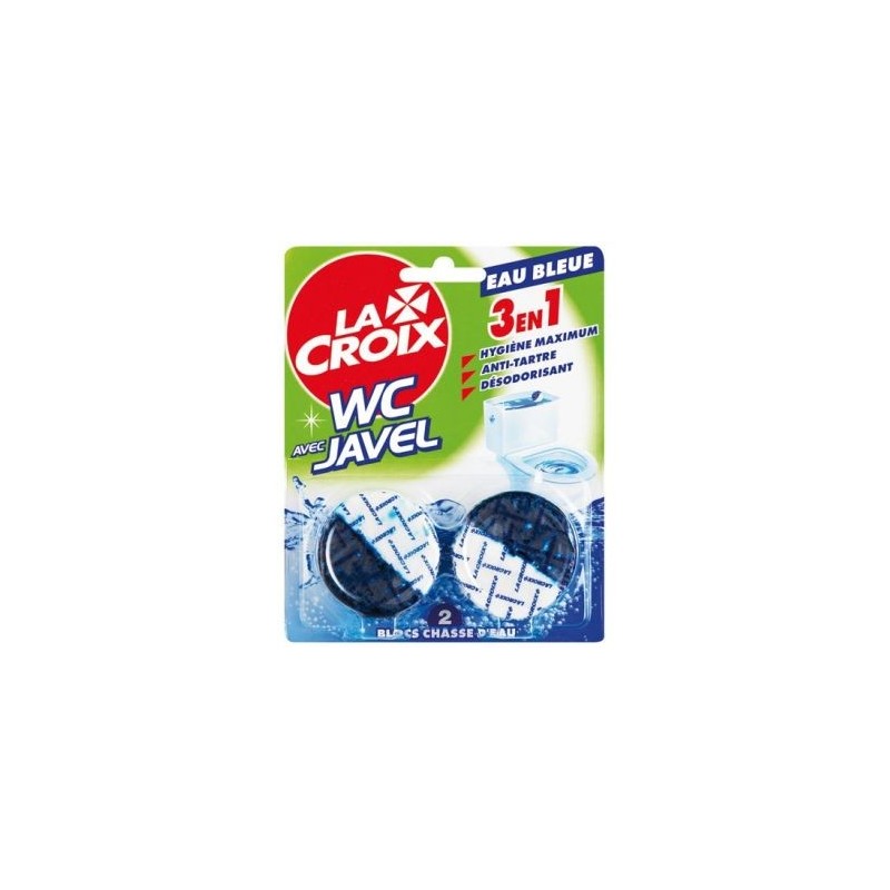 LACROIX Lacroix wc bloc chasse eau bleue 2x48g
