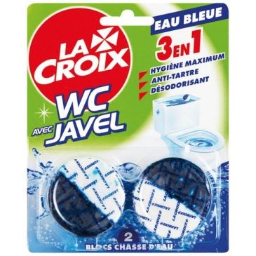 LACROIX Lacroix wc bloc chasse eau bleue 2x48g