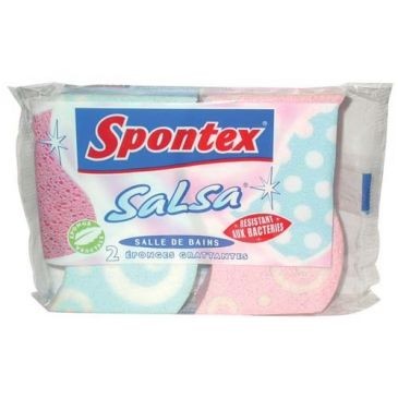 Spontex Éponge grattante s/de bains x2 salsa