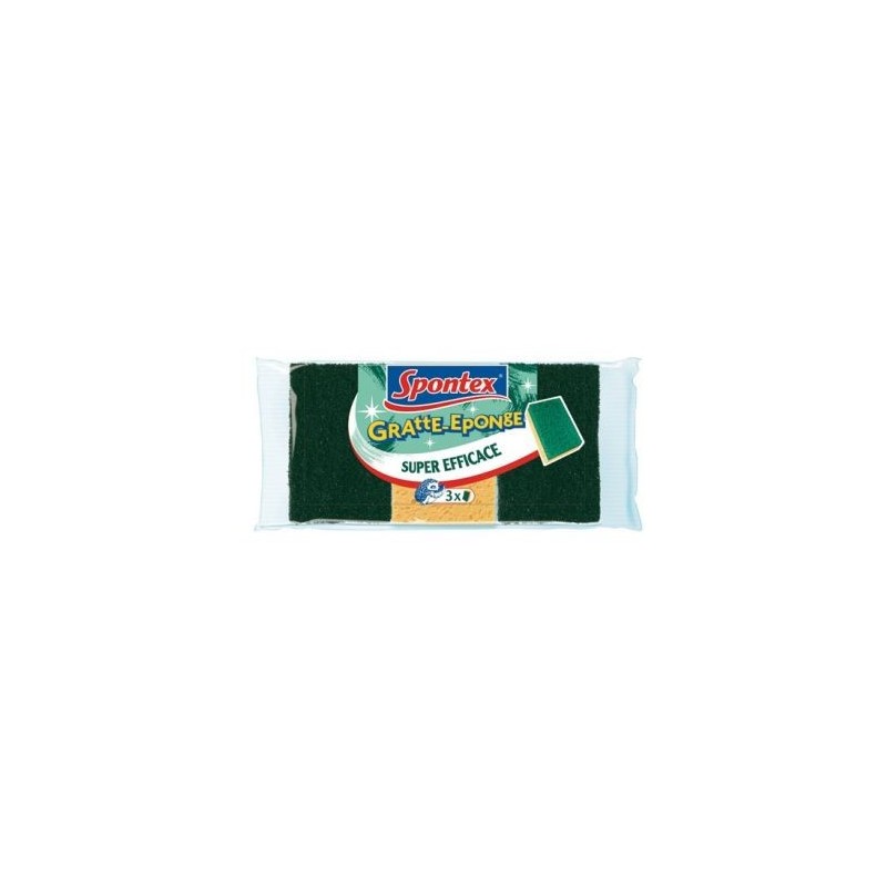 Spontex Éponge 3 gratte-éponge