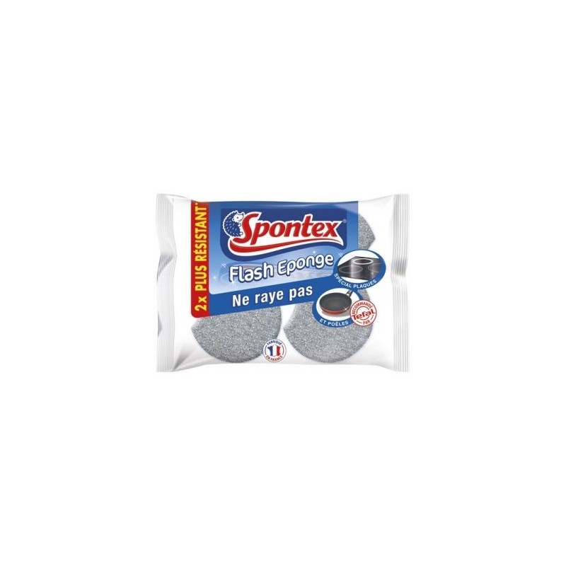 Spontex Éponge végétale grattante 2flash 3180