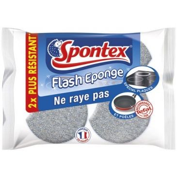 Spontex Éponge végétale grattante 2flash 3180