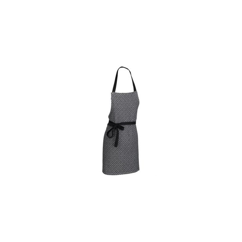 KELA Tablier gianna carreaux black 80 x 67 cm