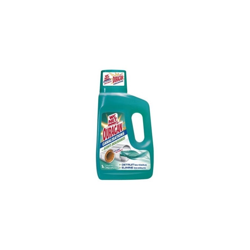 WC NET Wc net canalisation ouragan menthol ou marine 1l
