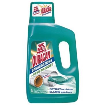 WC NET Wc net canalisation ouragan menthol ou marine 1l