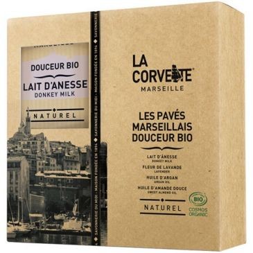 LA CORVETTE Coffret Les pavés marseillais bio 4x100g