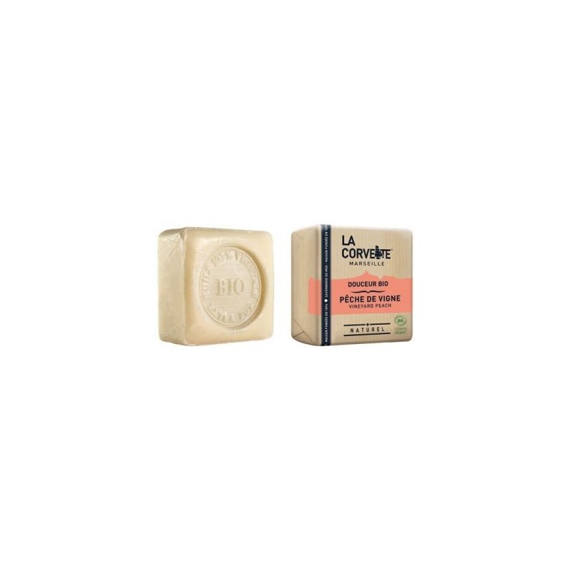 LA CORVETTE Savon douceur bio pèche de vigne 100g