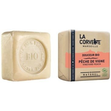 LA CORVETTE Savon douceur bio pèche de vigne 100g
