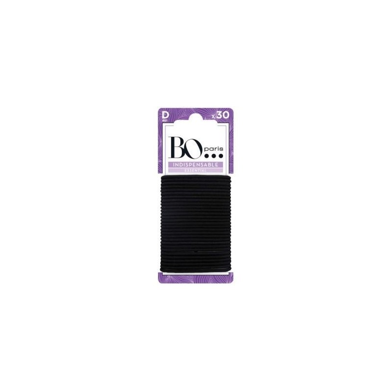 BO PARIS Elastiques noirs fins petit modèle