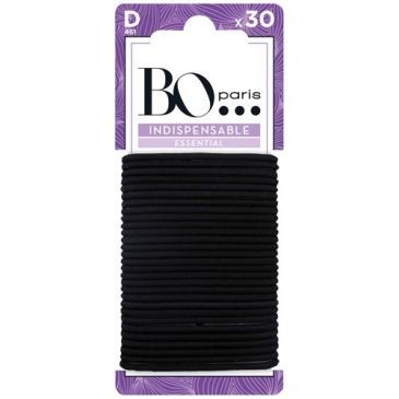 BO PARIS Elastiques noirs fins petit modèle