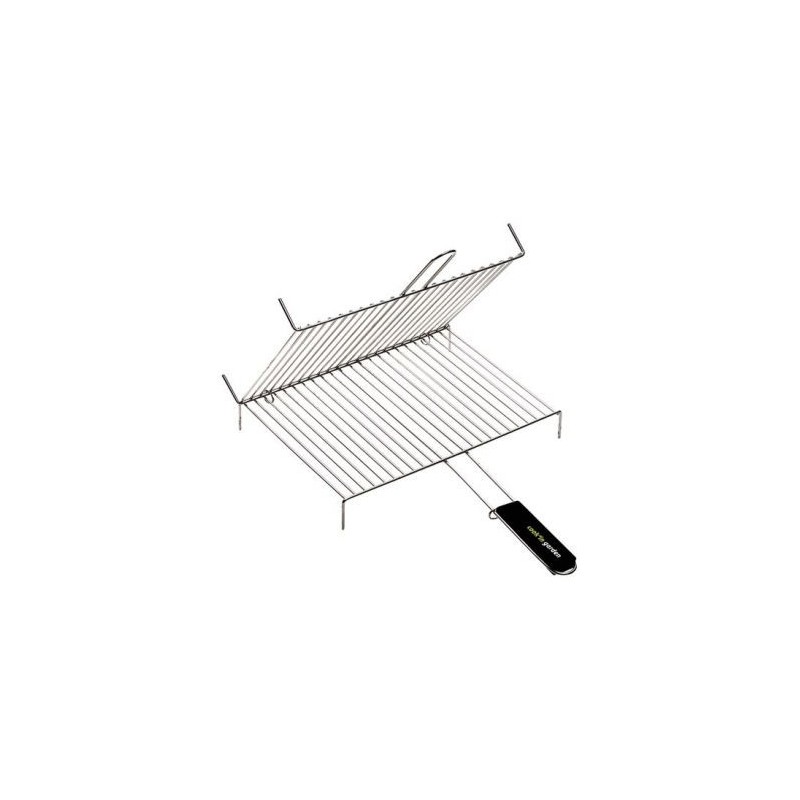 GARDEN MAX Grille à pieds double 40x30cm 1 poignée soft touch