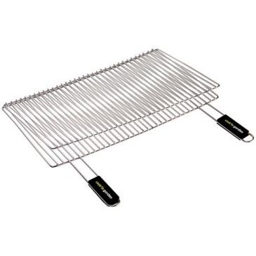 GARDEN MAX Grille double rectangulaire 60x40cm manche soft touch
