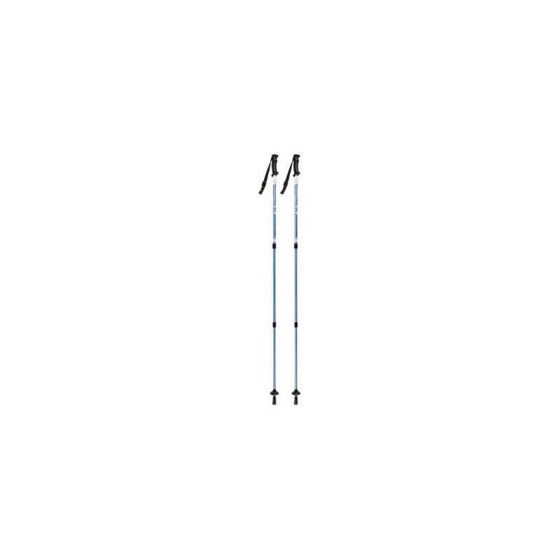 CAO Bâton de randonnée lot de 2 hauteur réglable 66 à 145cm gris