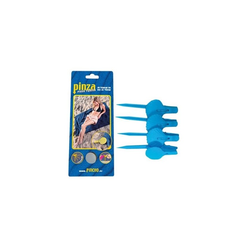 FranceBricoDeco Pince serviette de plage lot de 4 pièces