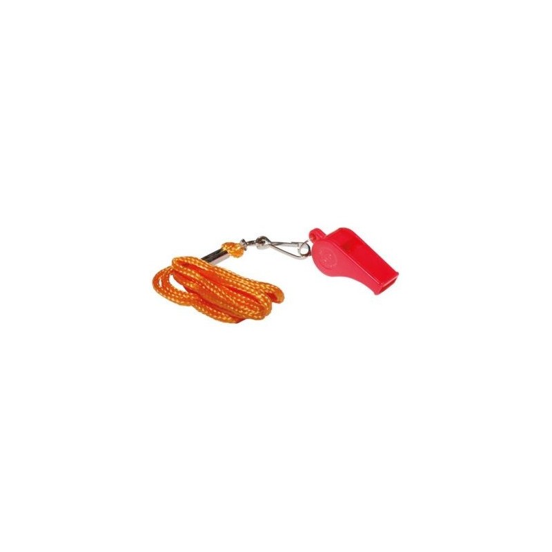 CAO Sifflet avec cordon pvc rouge
