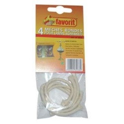 Mèche ronde p/lampe huile d.5mm x4 2038