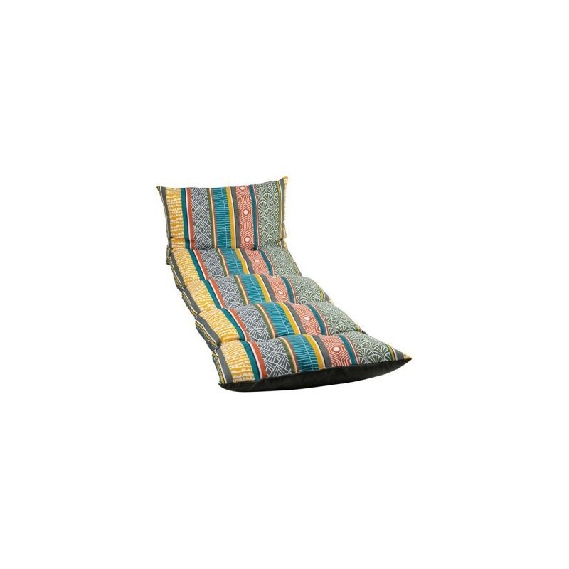 JARDIN PRIVÉ Coussin bain de soleil flocons Scandi mix 180x56x10cm