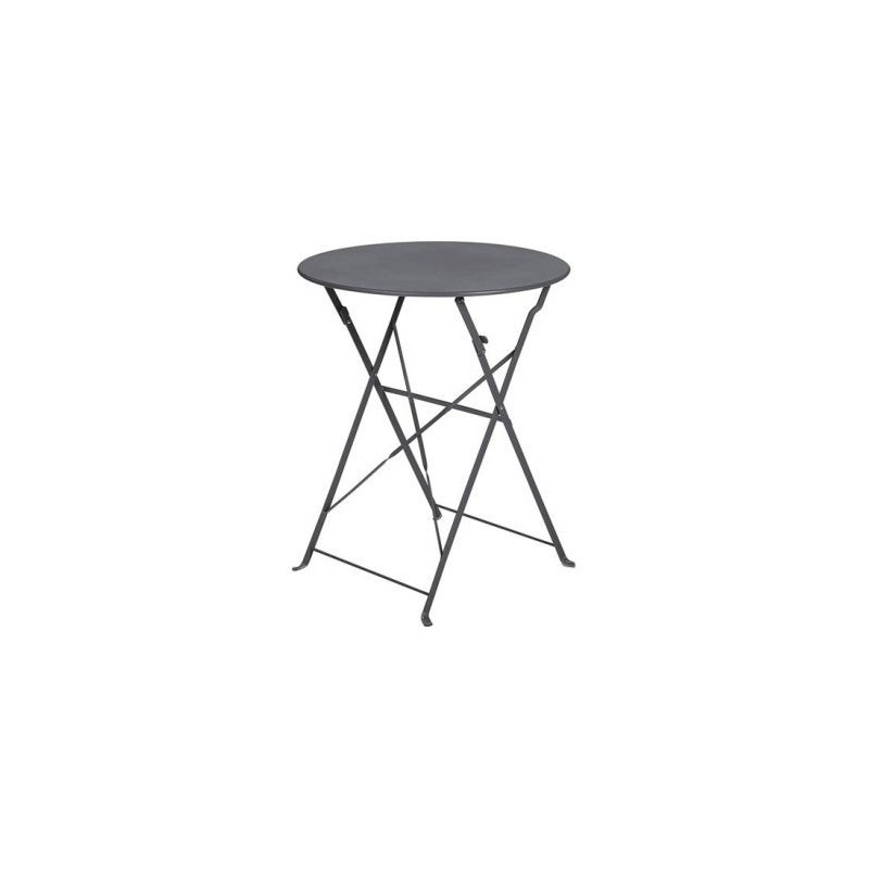 OZALIDE Table Capri pliante stucture acier anthracite