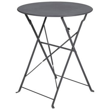 OZALIDE Table Capri pliante stucture acier anthracite