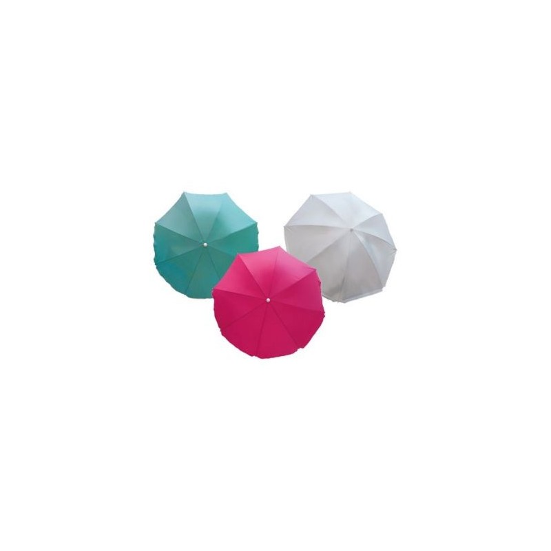 OZALIDE Parasol diamètre 200cm nylon uni coloris assortis