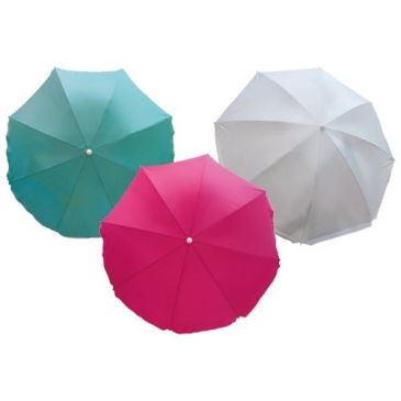 OZALIDE Parasol diamètre 200cm nylon uni coloris assortis