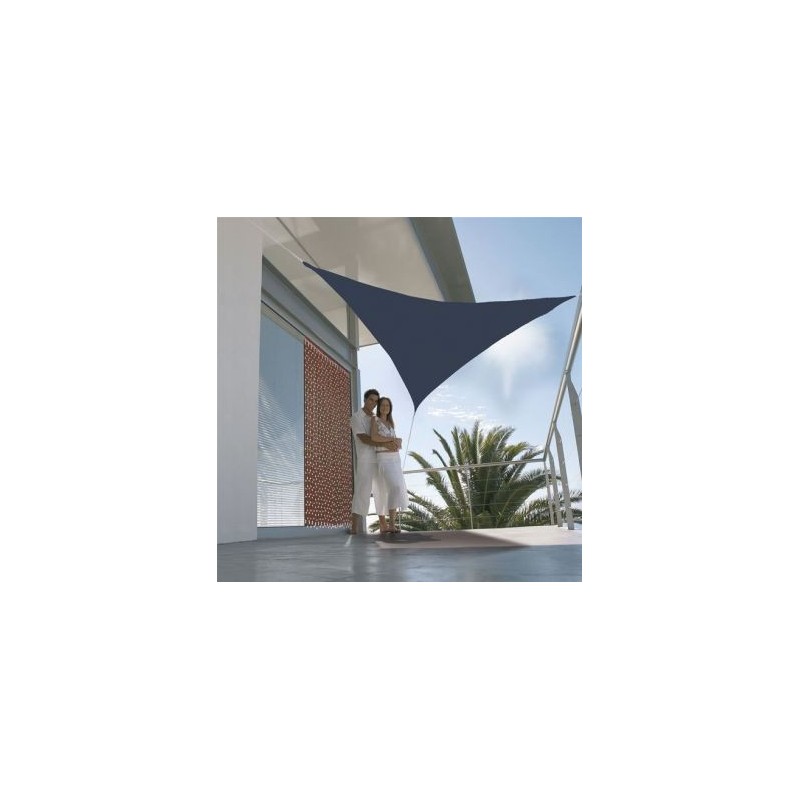 Jardiline Voile ombrage triangulaire 3m gris bleuté
