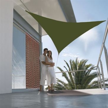Jardiline Voile ombrage triangulaire 3m kaki