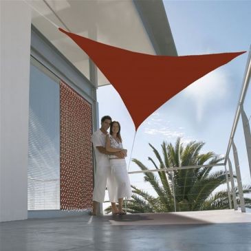 Jardiline Voile ombrage triangulaire 3m terracotta
