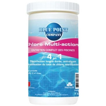 BLUE POINT COMPANY Chlore 4 en 1multi actions 1kg galet de 250g