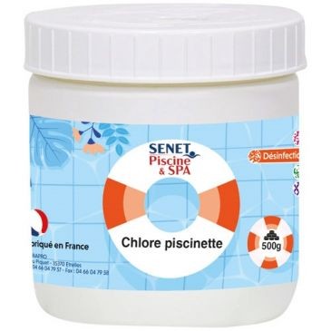 SENET Chlore piscine hors sol pastilles 500gr
