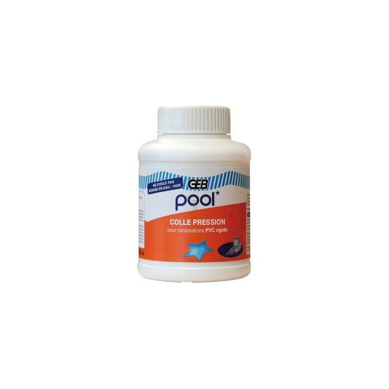 GEB Colle pression Pool pot plastique 250ml