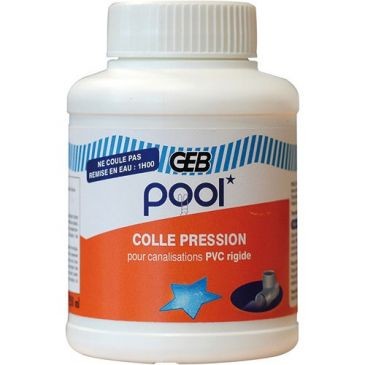 GEB Colle pression Pool pot plastique 250ml