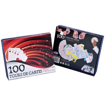 FranceBricoDeco Coffret 100 tours de cartes 23x19x4cm