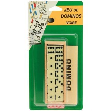 KIM Dominos coloris ivoire plumier bois