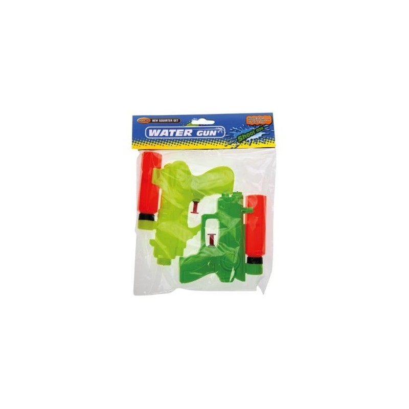 FranceBricoDeco Pistolet à eau agent secret 15cm Lot de 2