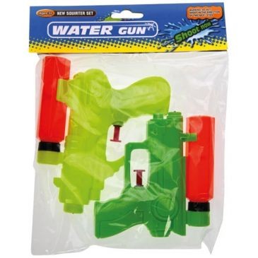 FranceBricoDeco Pistolet à eau agent secret 15cm Lot de 2