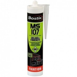 Bostik Mastic fixation MSP107 cartouche 290ml gris pro - Image 2
