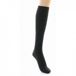 Perrin Chaussettes hautes à côtes Confort Laine peignée mélangée Sans élastique - Image principale