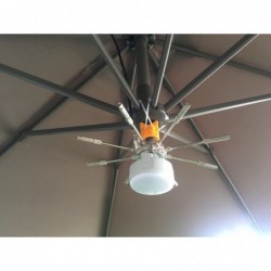 O'Fresh Kit parasol 8 buses avec lampe pour brumiseur haute pression pour parasol déporté - Image 2