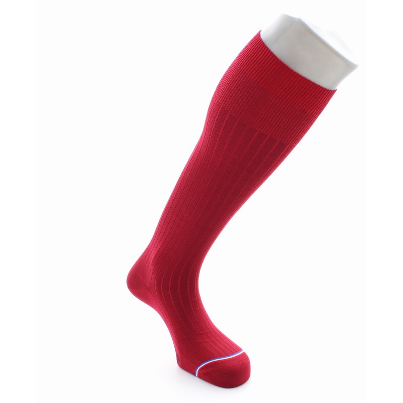 La Chaussette Française Chaussettes hautes Odéon en laine et soie