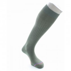 La Chaussette Française Chaussettes hautes Odéon en laine et soie - Image principale